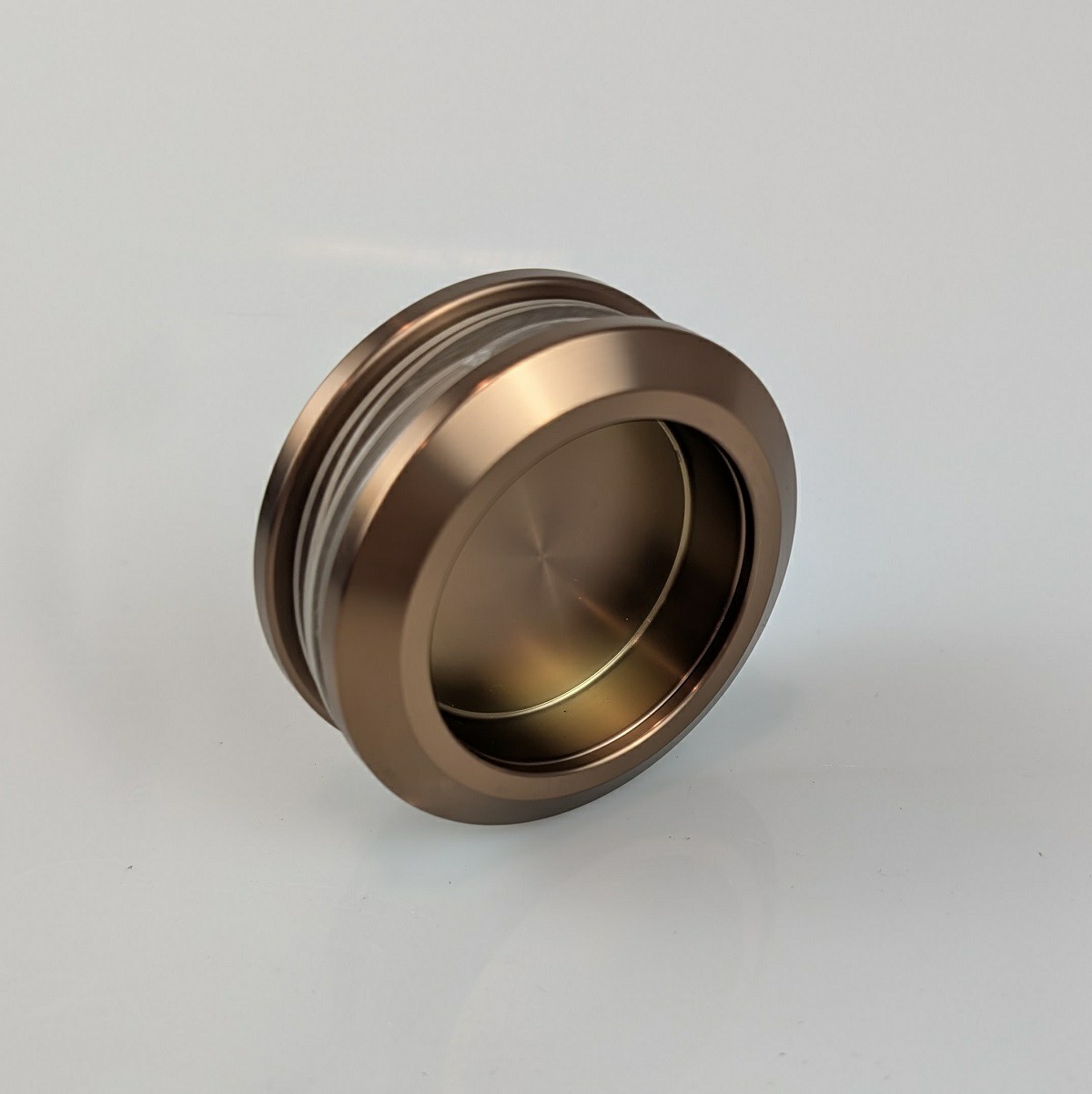 Sliding Door Finger Pull Knob - Bronze
